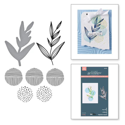 Growing Betterpress Plates & Die Set from the Modern Botanicals Collection by Dina Wakley