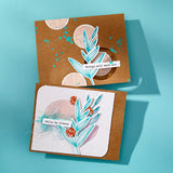 Lined Circles Embossing Folder from the Modern Botanicals Collection by Dina Wakley