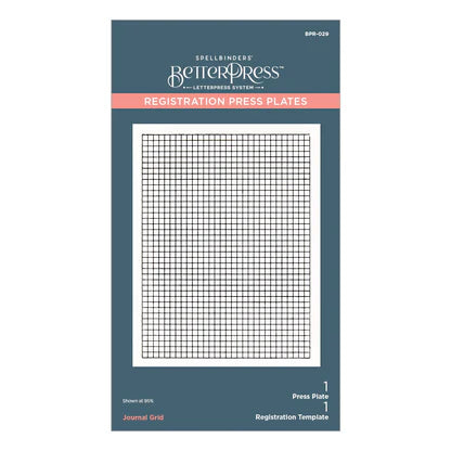 Journal Grid Registration Press Plates from the Take Note Collection