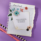 Torn Paper Edges Etched Dies from the Take Note Collection