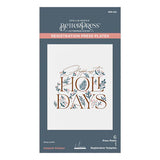 Happiest  Holidays Registration Press Plate Set from the City Holiday Collection by Yana Smakula