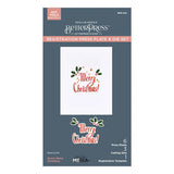 Starry Merry Christmas Registration Press Plate & Die Set from the Starry Holiday Collection by Dina Wakley