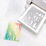 Balloon Letter Birthday Cover Plate Die
