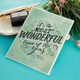 Most Wonderful Time Press Plate from the BetterPress Christmas Collection