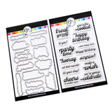 Birthday Banter Sentiments Stamp and Die Bundle
