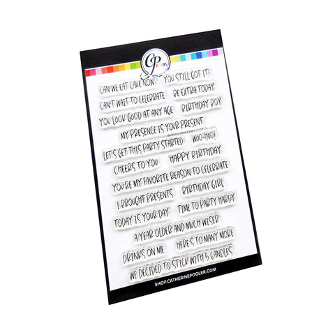 Birthday One Liners Sentiments Stamp Set