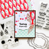 Birthday Banter Sentiments Stamp and Die Bundle