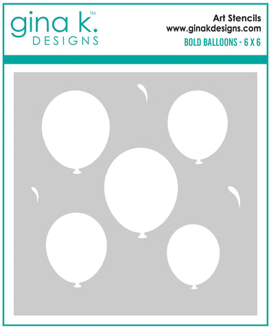 Bold Balloons Stencil