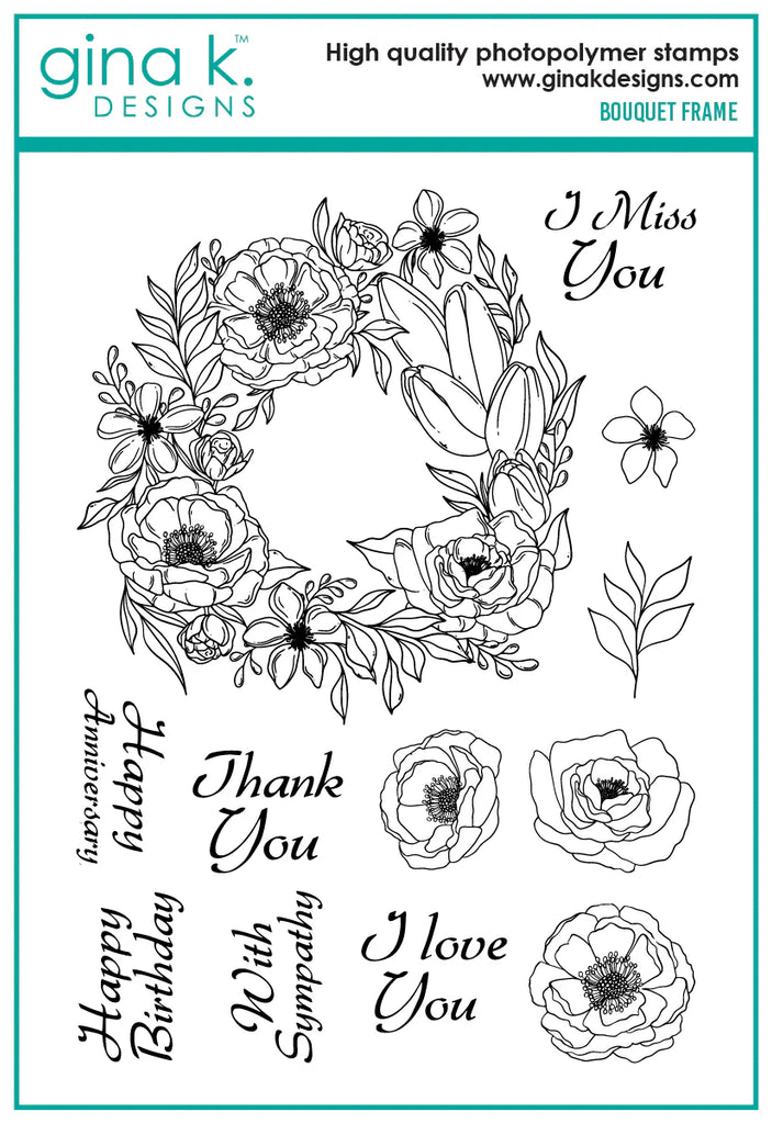 Bouquet Frame Stamps
