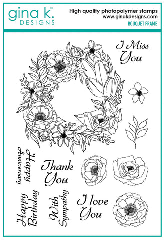 Bouquet Frame Stamps
