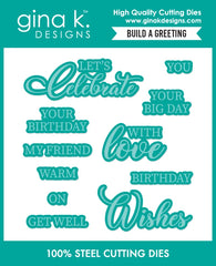 Build a Greetings Die Set