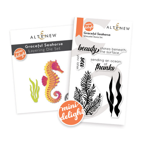 Mini Delight: Graceful Seahorse Stamp & Die Set