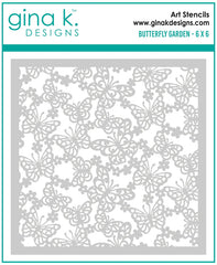 Butterfly Garden Stencil