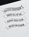 Christmas Banners clear stamp and die set