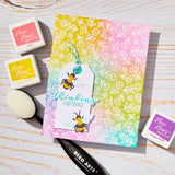 Whimsy Floral Cling Rubber Stamp from the Spring Whimsy Collection