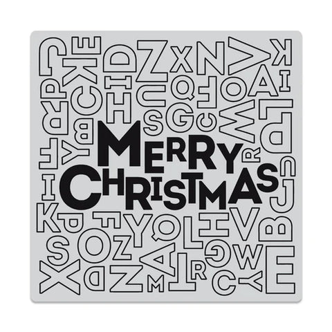 Merry Christmas Letter Bold Prints