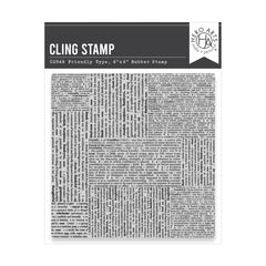 Hero Arts Friendly Type Cling Stamp