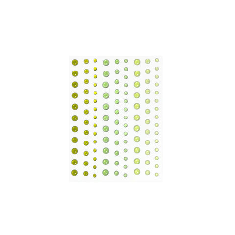 Translucent Greens Hero Hues Enamel Dots