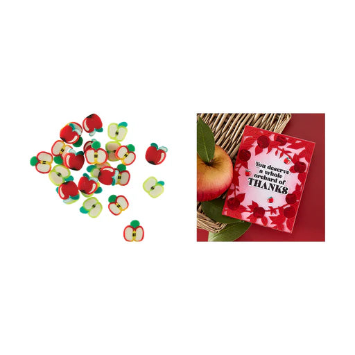 Mini Clay Apples Embellishments from the I Pick You Collection