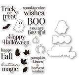 Pumpkin Kisses Clear Stamp and Die Set