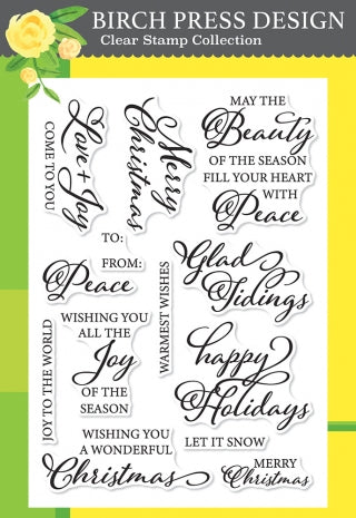 Glad Tidings clear stamp set