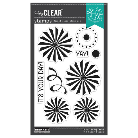 Party Fans Stamp Set from the Let's Celebrate Collection