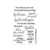 Hero Arts Keep Calm Sentiments Clear Stamp Set by Sheri Ballantyne