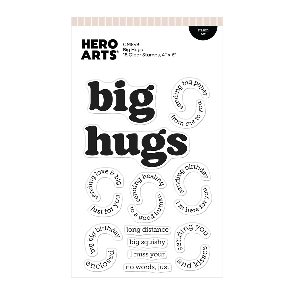 Hero Arts Big Hugs Stamp Set by Hero Arts + Carly Tee