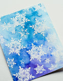 Aurora Snowflake Frame cling stamp set