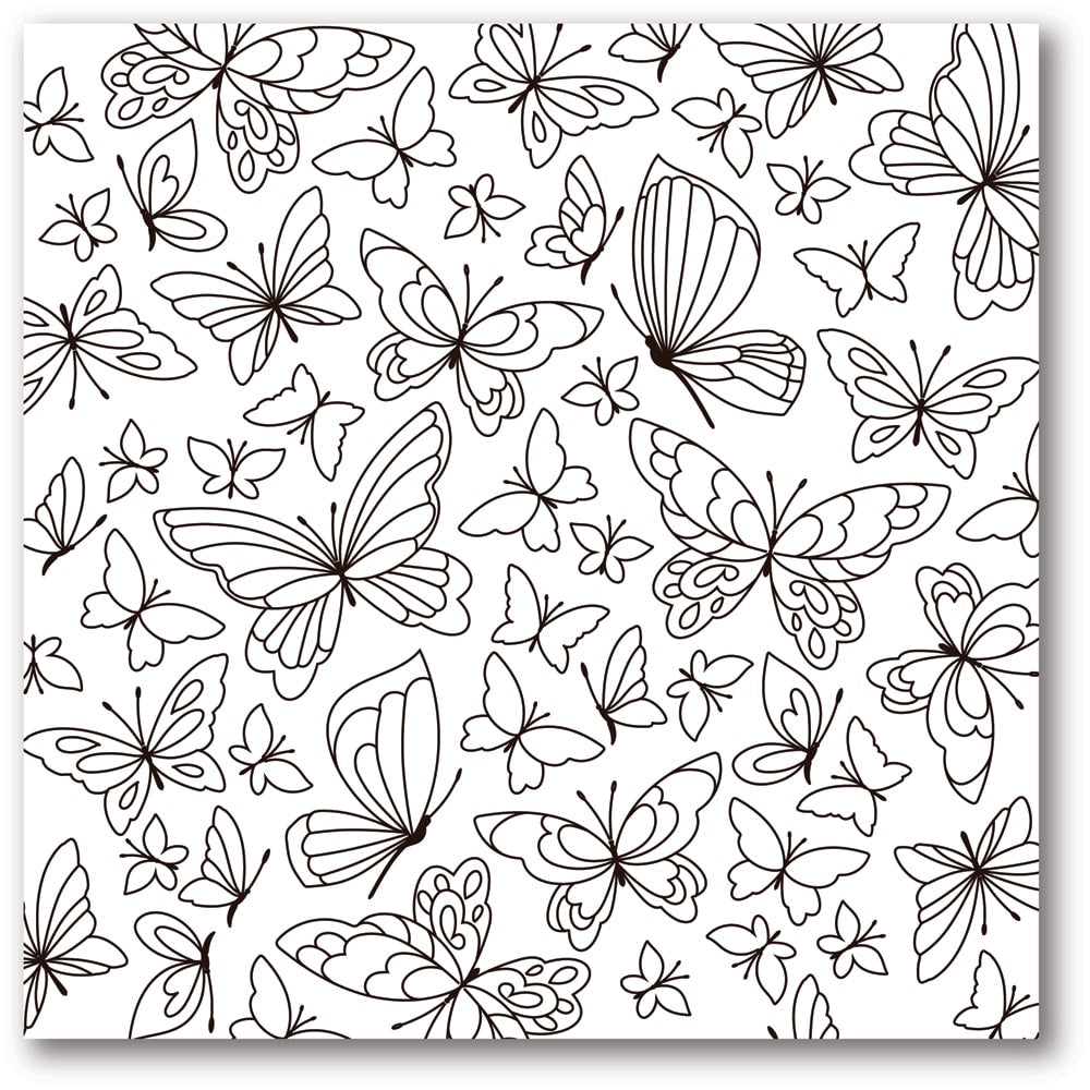 Butterfly Kaleidoscope Cling Stamp