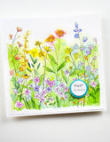 Wildflower Field Cling Stamp