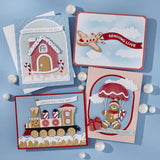 Gingerbread House Etched Dies from the Candy Christmas Collection by Stamperia