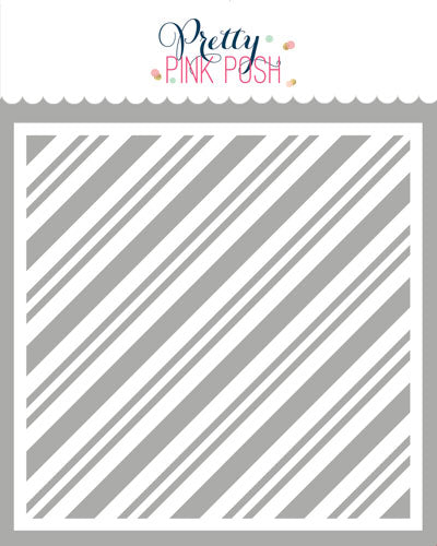 Candy Cane Strips Stencil