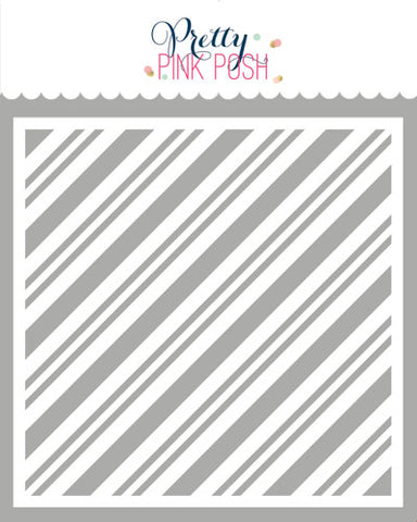 Candy Cane Strips Stencil