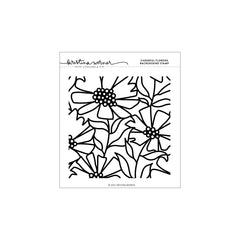 Cheerful Flowers Background Stamp (6 x 6)
