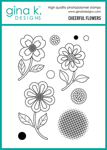 Cheerful Flowers  Stamp Set
