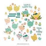 Chicken Chatter Stamp Set (4 x 8)