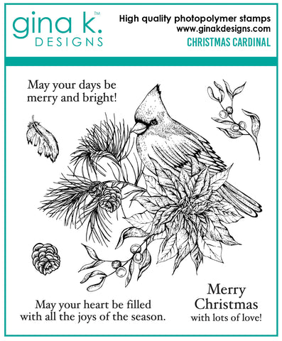 Christmas Cardinal Stamp Set