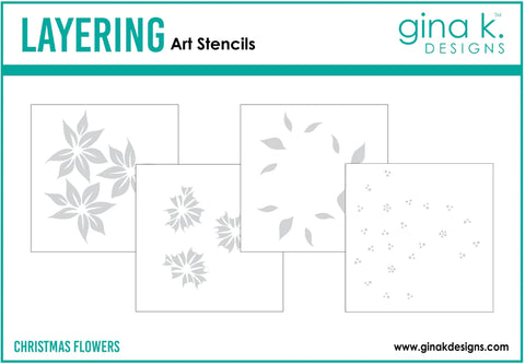 Christmas Flower Layering Stencils