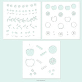 Citrus & Spice Stencil Pack (4 qty; 6 x 6)