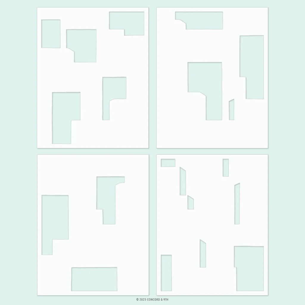 City Block Stencil Pack (4 qty: 4.75 x 6)