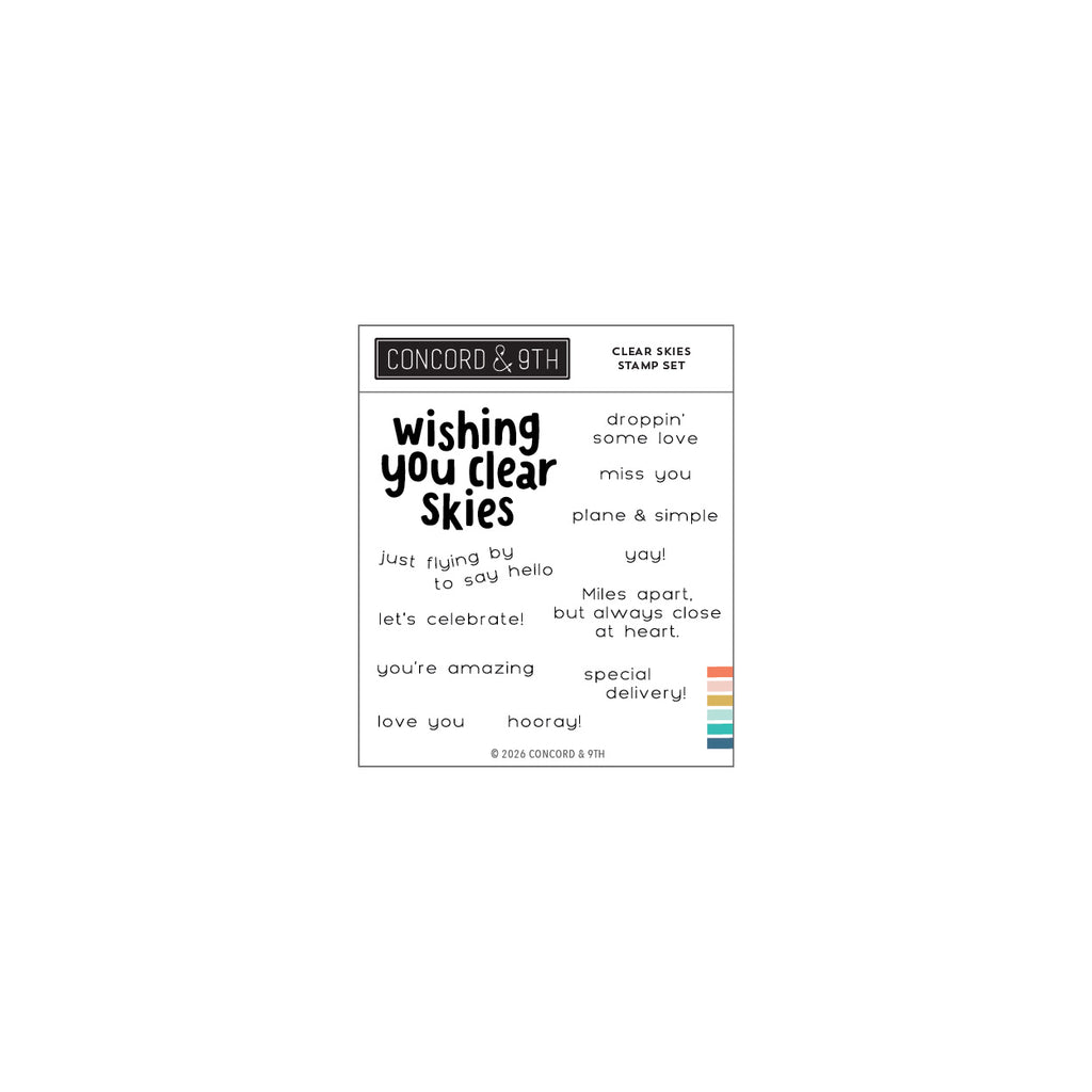Clear Skies Stamp Set  (4 x 4)