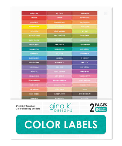Color Labels for Ink Pads