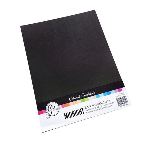 Midnight Colored Cardstock
