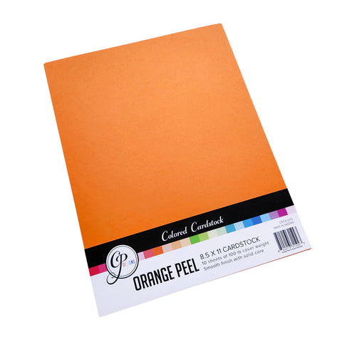 Orange Peel Colored Cardstock
