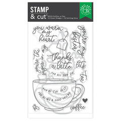 Coffee or Tea Stamp & Cut