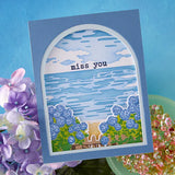 Hero Arts Coastal Blooms HeroScape Stamp & Cut Set from the Seaside Blooms Collection