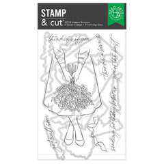 Hero Arts Summer Bouquet Stamp & Cut Set from the Seaside Blooms Collection