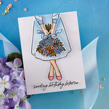 Hero Arts Summer Bouquet Stamp & Cut Set from the Seaside Blooms Collection