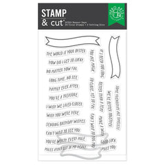 Hero Arts Banner Days Stamp & Cut Set from the Summer by The Shore Collection